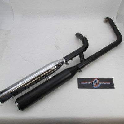 Harley Davidson OEM Stock Street Bob/Low Rider Black Exhaust System 64