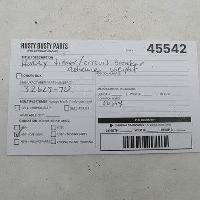 Harley OEM NOS Shovelhead Ironhead Ignition Advance Shaft Plate 32629-