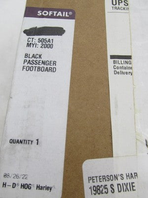Harley Genuine OEM NOS Passenger Footboard Mounting Bracket Kit, Black