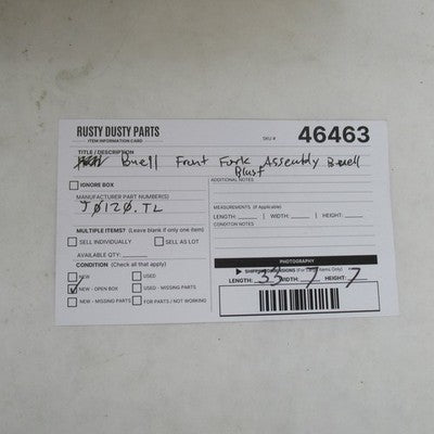 Buell Genuine NOS Left Front Fork Assembly Blast 2000-2010 Harley J012
