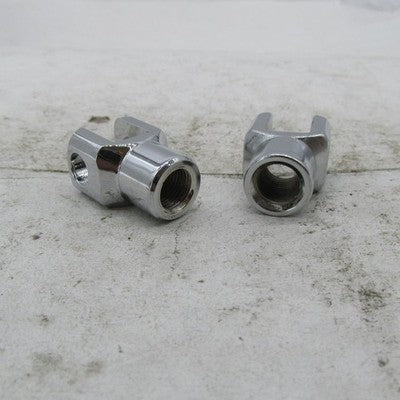 Pair of Harley Davidson Genuine NOS Chrome Footpeg Mounts Clevis Male