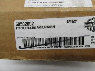 Harley Davidson Genuine NOS Right Passenger Footboard Assembly 5050200