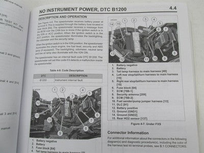 Harley-Davidson Genuine 2012 Softail Model Electrical Diagnostic Manua