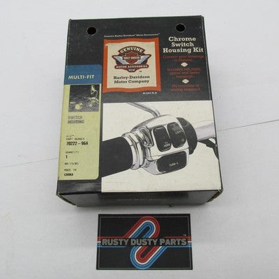 Genuine Harley-Davidson OEM NOS Chrome Multi-Fit Switch Housing Kit 70