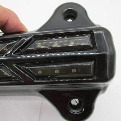 Aftermarket Harley '14+ Touring Gloss Black LED Lighted Lower Fork Leg