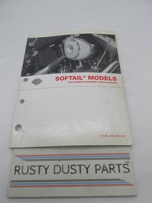 Harley-Davidson Official Factory 2004 Softail Models Parts Catalog 99455-04
