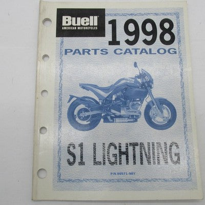 Harley Buell Official Factory 1998 S1 Lightning Parts Catalog 99571-98
