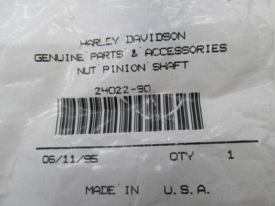 Harley-Davidson Genuine NOS Nut Pinion Shaft Nut 24022-90