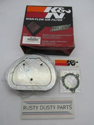 K&N Genuine NOS Harley Davidson High-Flow Air Cleaner Filter Element H