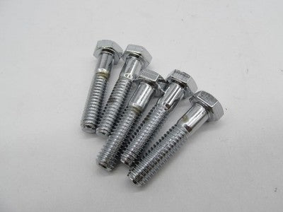 QTY 5 Harley-Davidson NOS 5/16"-18 x 1-1/2" Hex Head Bolts, Chrome 941