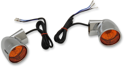 Drag Specialties Bullet-Style Turn Signals Chrome Front 2020-1377
