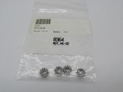 Lot of 4 Harley-Davidson OEM NOS #6-32 Keps Nut 8364