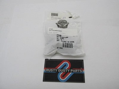 Lot of 10 Harley-Davidson Genuine OEM NOS Chrome Acorn Nuts 7720