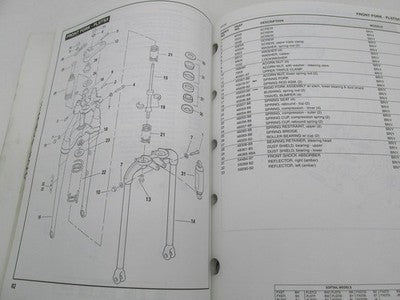 Harley-Davidson Official Factory 2001 Softail Models Parts Catalog 99455-01