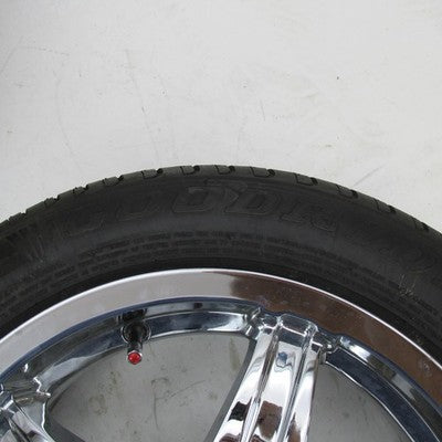 Pair of Milanni 15" x 6.5" Chrome Trike Wheel Tri Glide 185/60R15 Tire