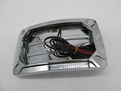 Kuryakyn NOS Nova Horizon Curved Side License Plate Chrome 3192