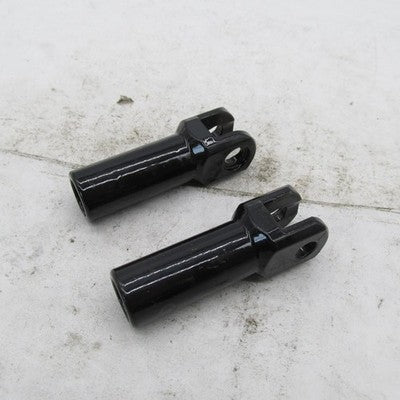 Pair of Harley Davidson Softail Rear Footpeg Support Mounts Gloss Blac
