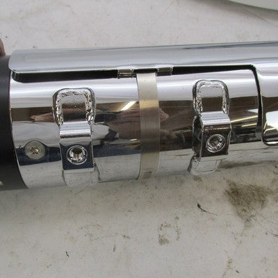 Harley Davidson OEM Pair of CVO Chrome Exhaust Mufflers 65594-11 (R) 6