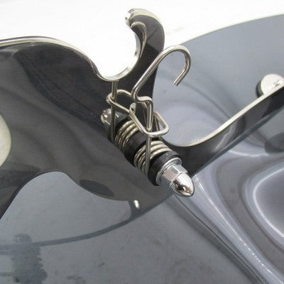 Harley OEM Dark Smoked Detachable Wind Splitter Vented Windshield & Ki