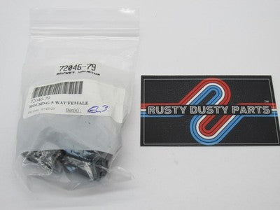 Lot of 3 Harley Davidson OEM NOS 5-Way Female Housing 72046-79