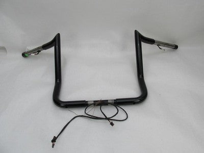 Bagger Nation NOS Pre-Wired 12" Monkey Handlebars, Black 0601-5309 MBB
