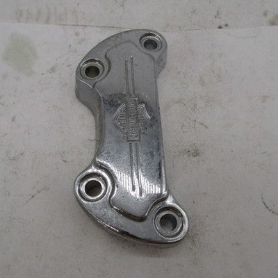 Harley Davidson Genuine Chrome Bar Shield Logo Handlebar Riser Clamp 5