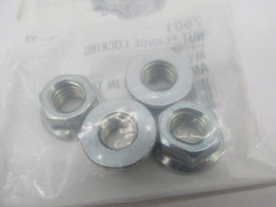 Lot of 4 Harley-Davidson OEM NOS 3/8"-16 Flange Locking Nuts 7601