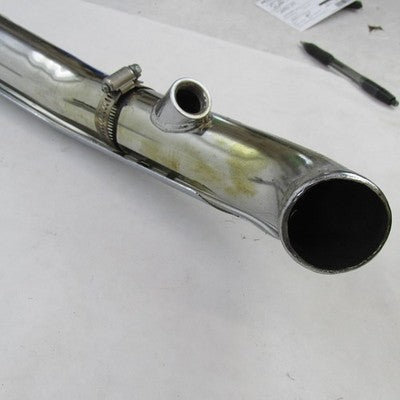 Harley Davidson OEM Chrome Right Hand Exhaust Muffler w/ Header Pipe 6
