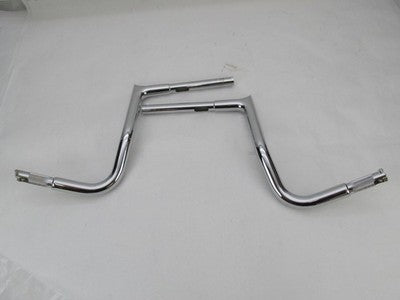 Fat Baggers NOS 909112 EZ Install Pointed Top Handlebar Kit 12" Chrome
