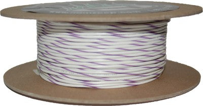 Namz #18G Primary Wire 100' White/Purple NWR-97-100