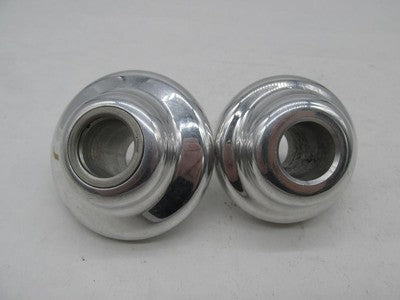 Pair of Harley-Davidson Chrome Fork Caps Covers 97576 0014-1583