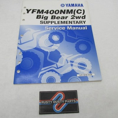 Yamaha YFM400NM(C) Big Bear 2wd Supplementary Service Manual LIT-11616