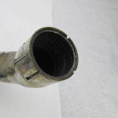 Pair of Harley Chrome Mufflers w/ Crossover Pipe+Tips/Sheilds 64900112