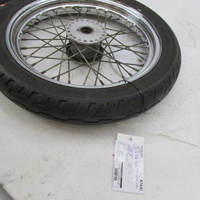 Harley OEM 40-Spoke 19" Dual Disc Front Wheel w/ Dunlop Tire D401F 436