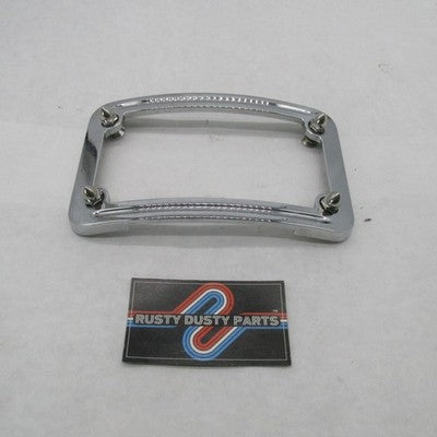 Harley Davidson OEM Chrome Curved License Plate Frame FLHX 2010+ 67900