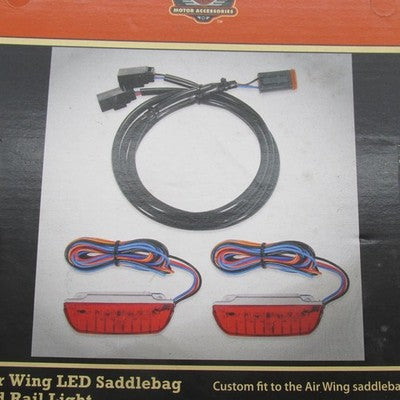 Harley-Davidson OEM NOS Air Wing Saddlebag LED Light Rail Kit Smoked 6