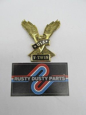 Big Bike Parts 3" Harley Davidson NOS Eagle USA V-Twin Emblem 1-80