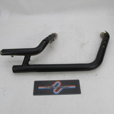 Harley OEM Stock 18-24 Softail Exhaust Header w/ Black Heat Shields 65