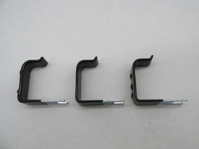 Lot of 3 Harley-Davidson Genuine NOS Black Double Hose Clip Clamps 100