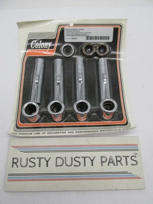 Colony V-Twin NOS Harley Upper Pushrod Cover Cup and Clip Kit, Chrome
