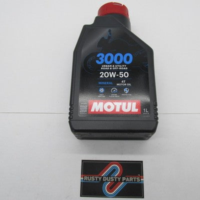 Motul 3000 Urban & Utility 4T 20W-50 Mineral Motor Oil (1 Liter) 10731