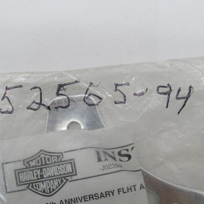 Harley-Davidson OEM NOS Chrome Passenger Backrest Pad Mounting Bracket