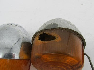 Pair of Harley Davidson Genuine Yankee 1030 Shovelhead Turn Signal Hou