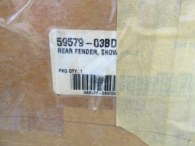 Harley-Davidson Genuine NOS Snow White Electra Glide Rear Fender 59579