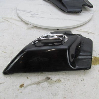 Pair of Harley-Davidson Genuine OEM Chrome Black Side Covers V Trim To