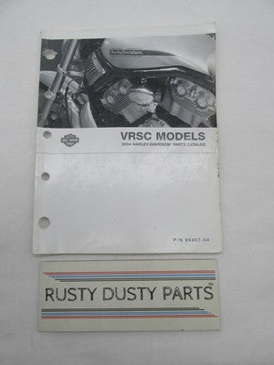 Harley-Davidson Official Factory 2004 VRSC V-Rod Parts Catalog 99457-04