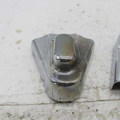 Pair Kuryakyn 8200 OEM Chrome Swingarm Axle Covers Harley Softail EVO