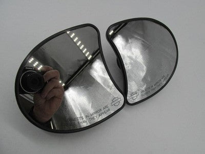 Pair of Harley-Davidson Genuine Stock Black Touring Fairing Side Mirrors
