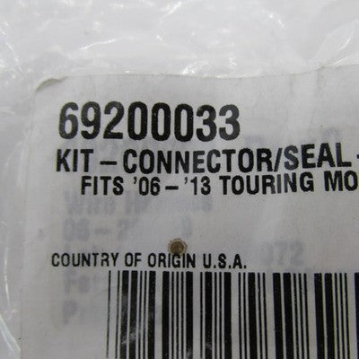 Harley OEM NOS 06-13 Touring iPod/NIM Connector Seal Wiring Harness Ki