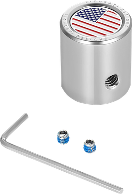 FIGURATI DESIGNS Heel-Toe Shifter Cover American Flag - Red/White/Blue FD20-H...